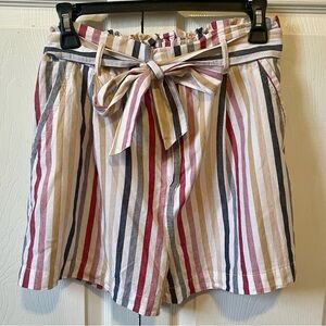Forever 21 High Waist Striped Shorts